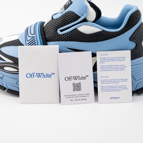 size 9 us 42 eu Off-White Glove Slip On Blue Black White Leather Sneaker main image 4